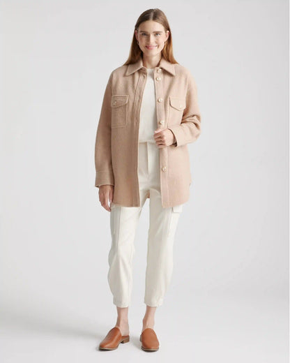100% Merino Wool Shirt Jacket