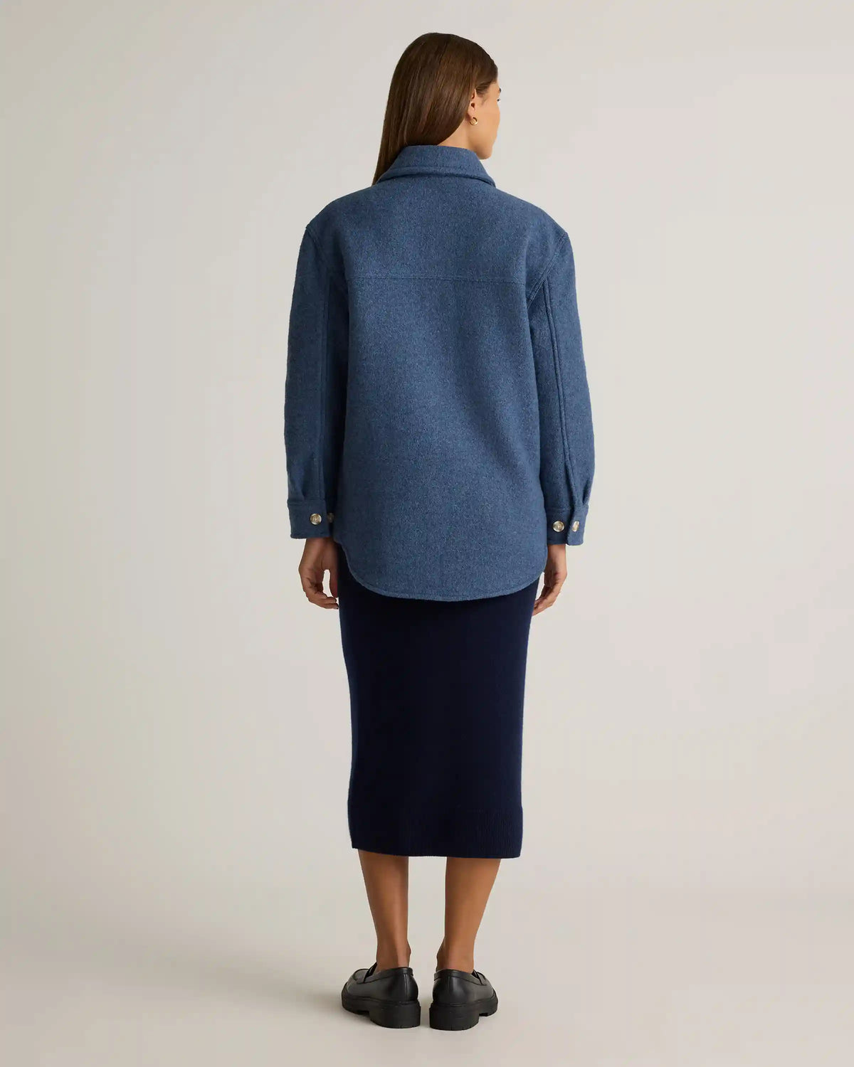 100% Merino Wool Shirt Jacket
