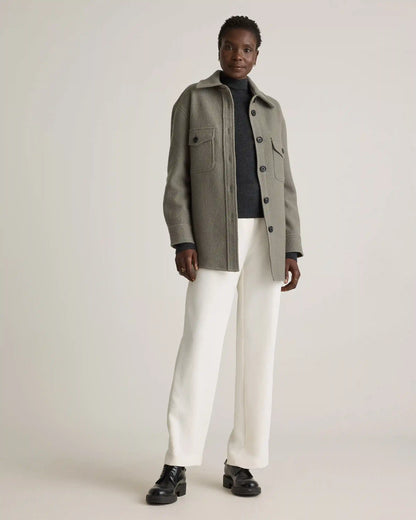 100% Merino Wool Shirt Jacket