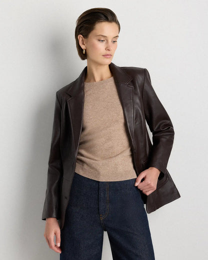 100% Leather Blazer