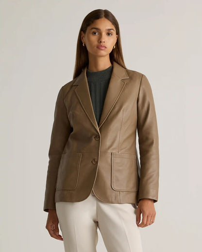 100% Leather Blazer