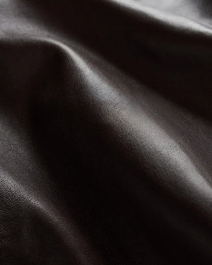 100% Leather Cropped Jacket