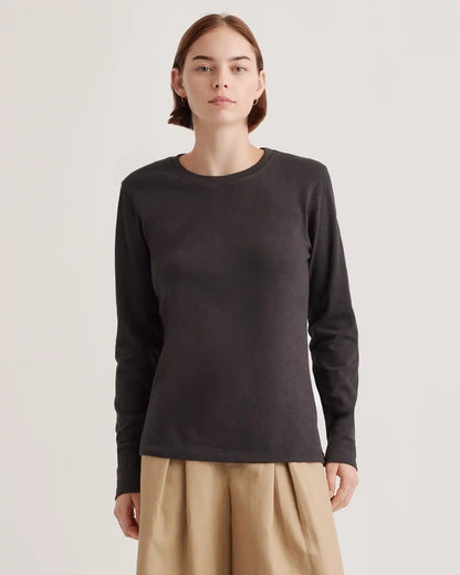 100% Organic Cotton Slub Long Sleeve Tee