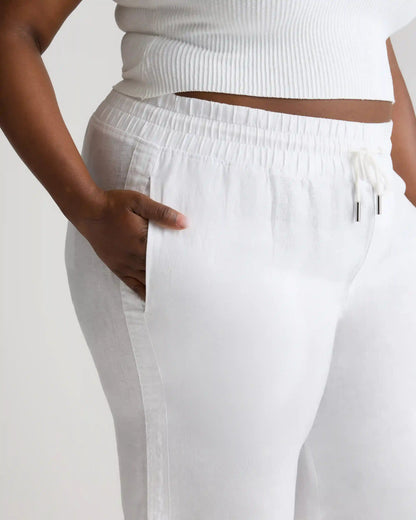 100% European Linen Wide Leg Pants