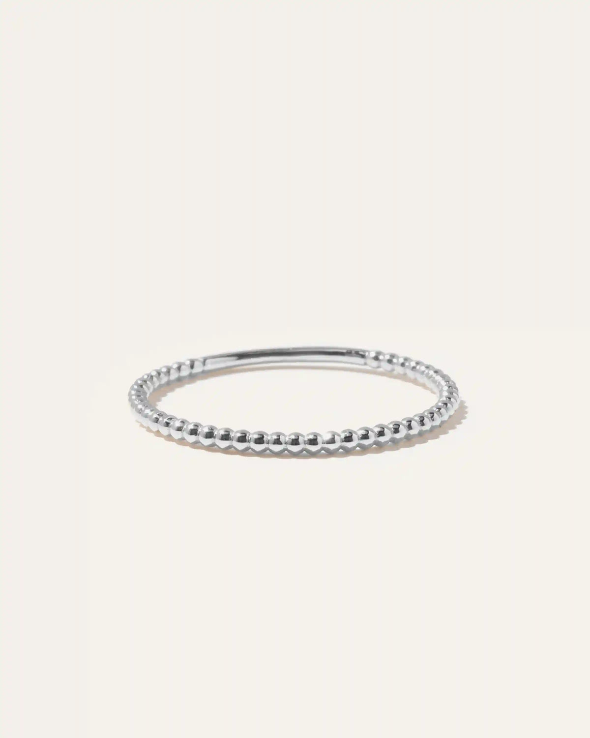 14K Gold Beaded Ring