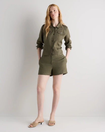 100% European Linen Trouser Shorts