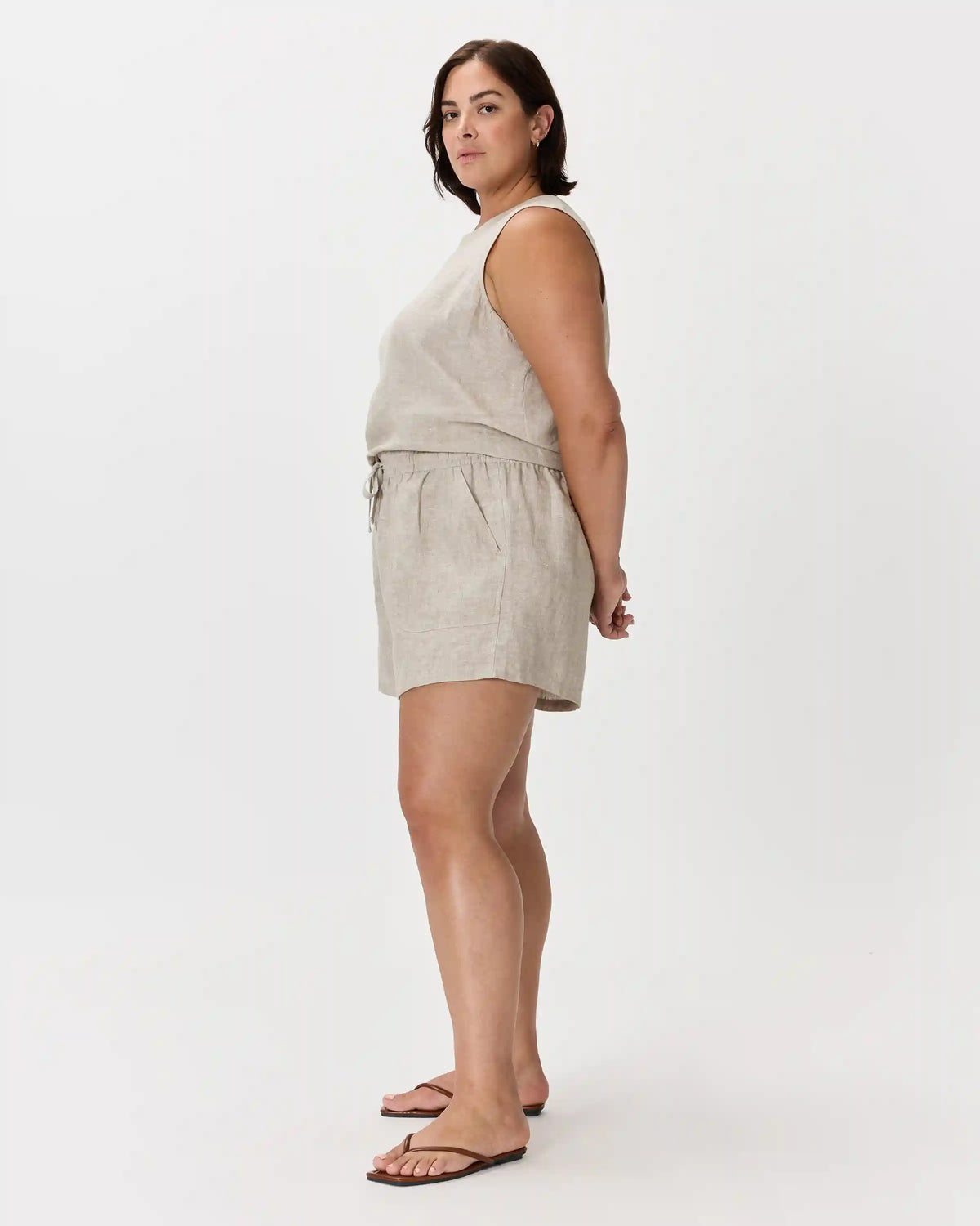 100% European Linen Shorts