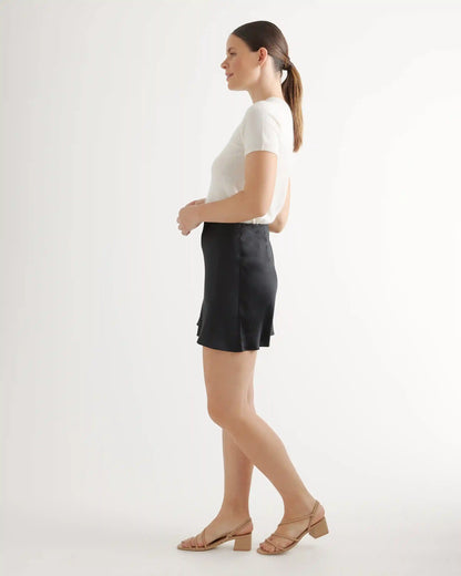 100% Washable Silk Mini Skirt