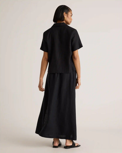 100% European Linen Maxi Skirt