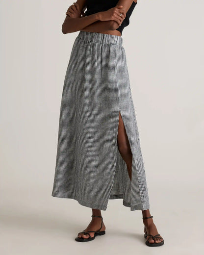 100% European Linen Maxi Skirt
