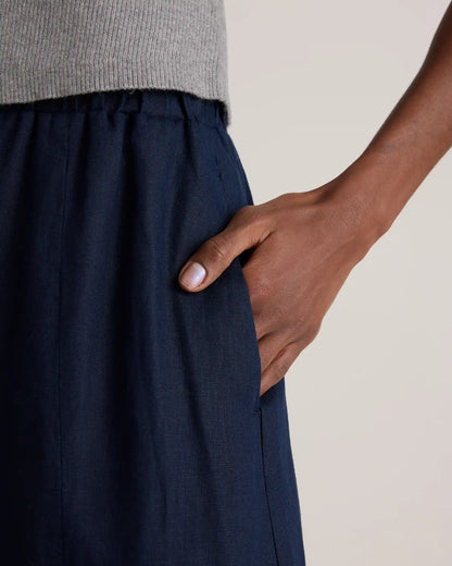 100% European Linen Maxi Skirt
