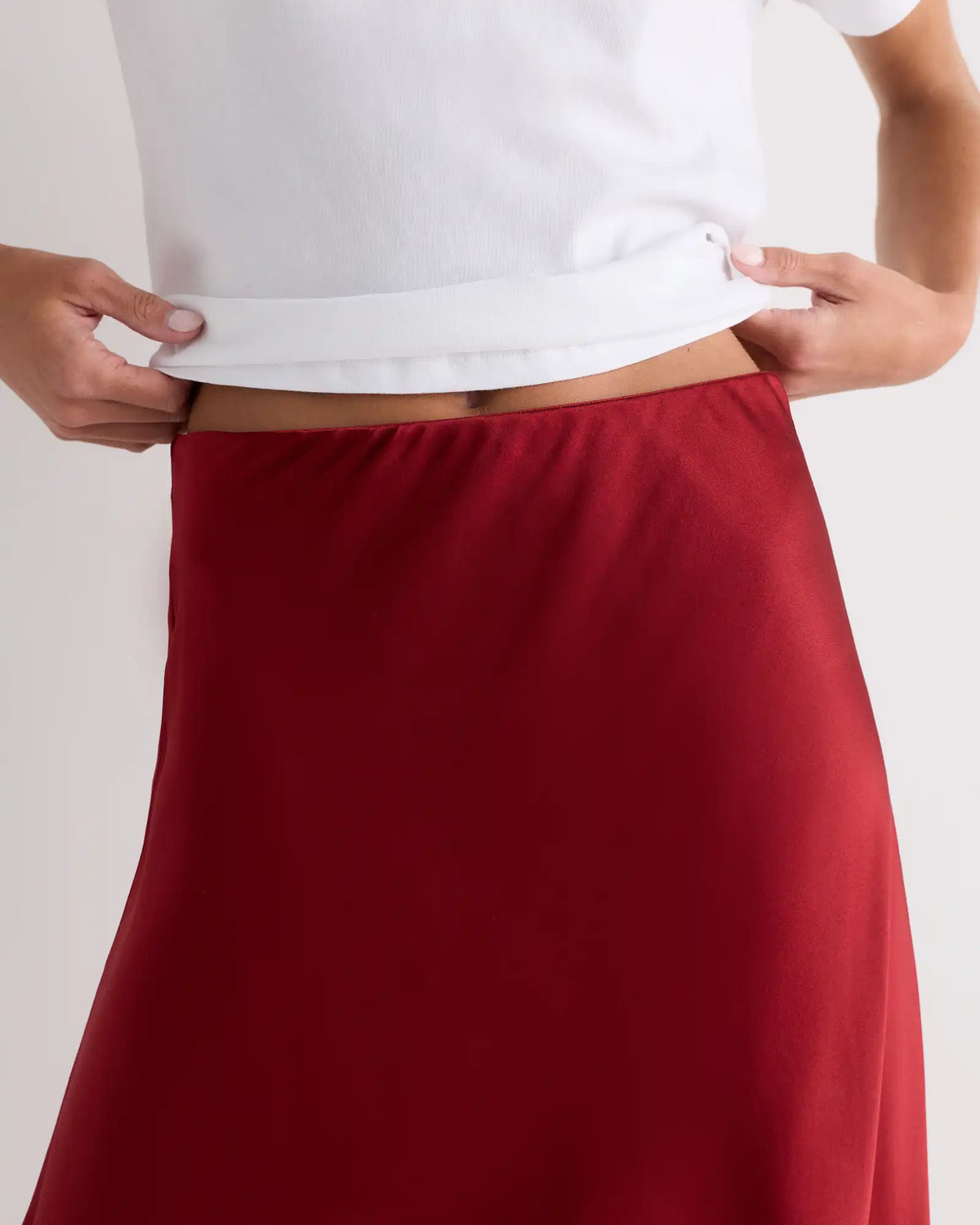 100% Washable Silk Mini Skirt