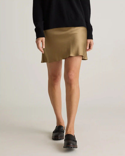 100% Washable Silk Mini Skirt