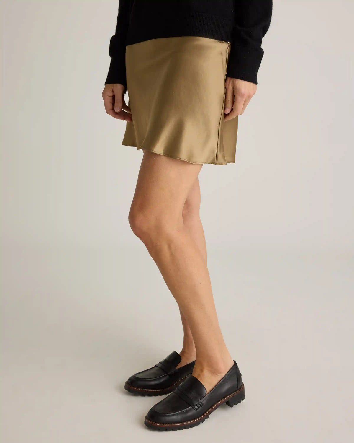 100% Washable Silk Mini Skirt