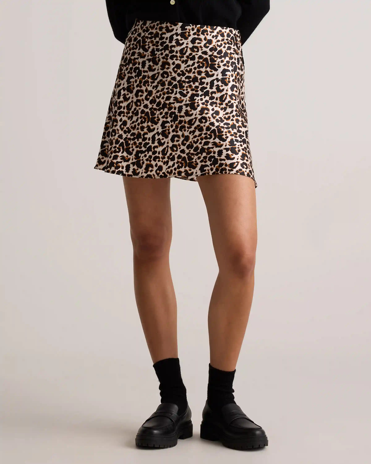 100% Washable Silk Mini Skirt