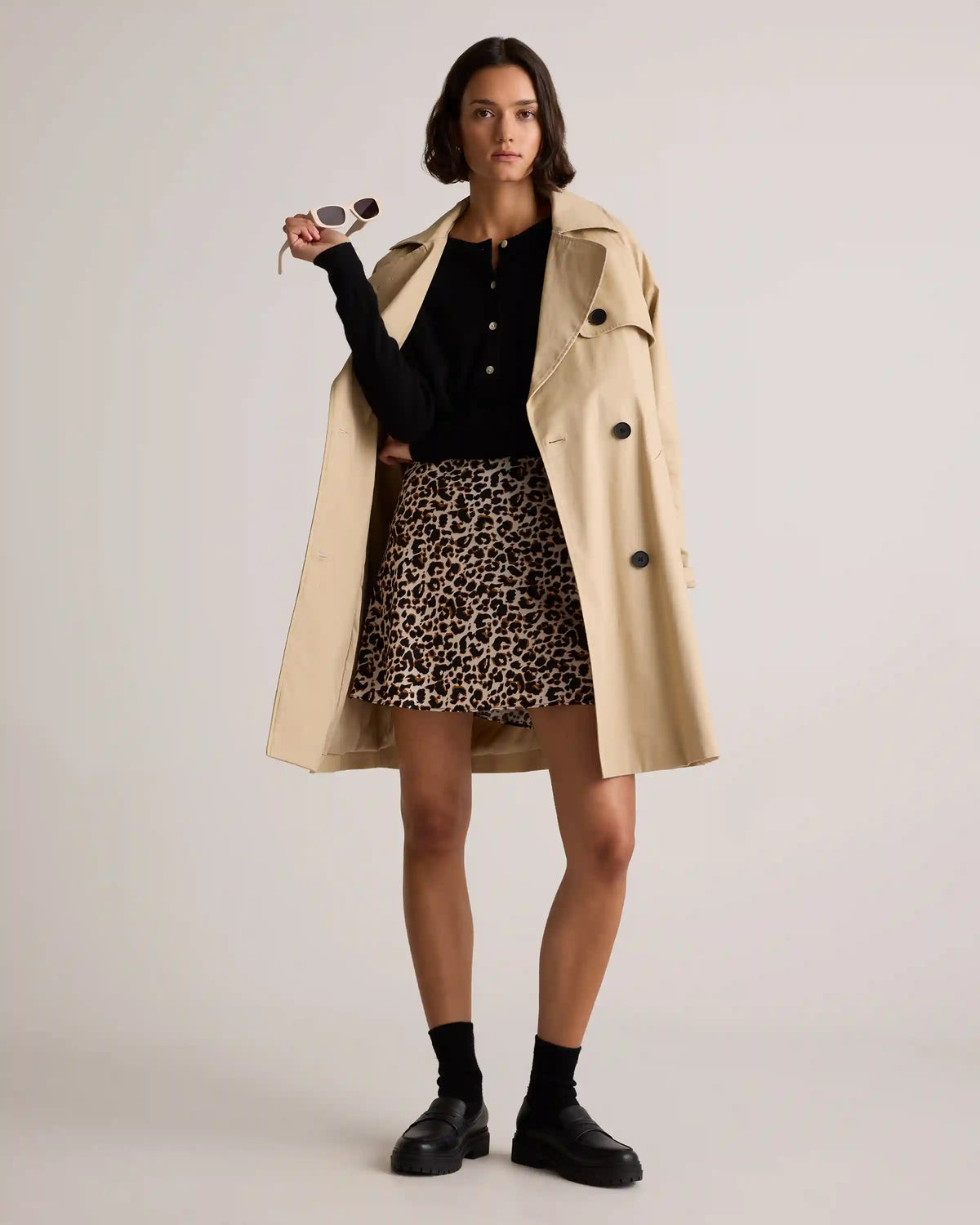 100% Washable Silk Mini Skirt