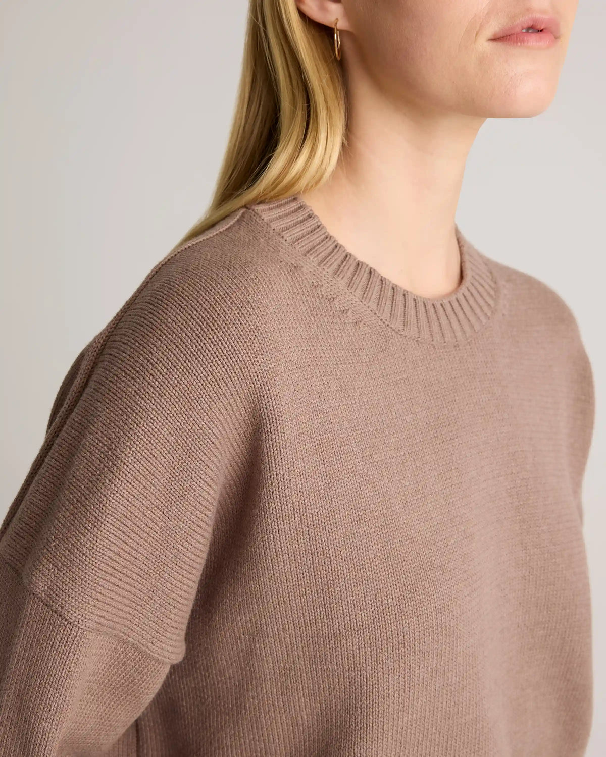 100% Organic Cotton Boyfriend Crew Sweater