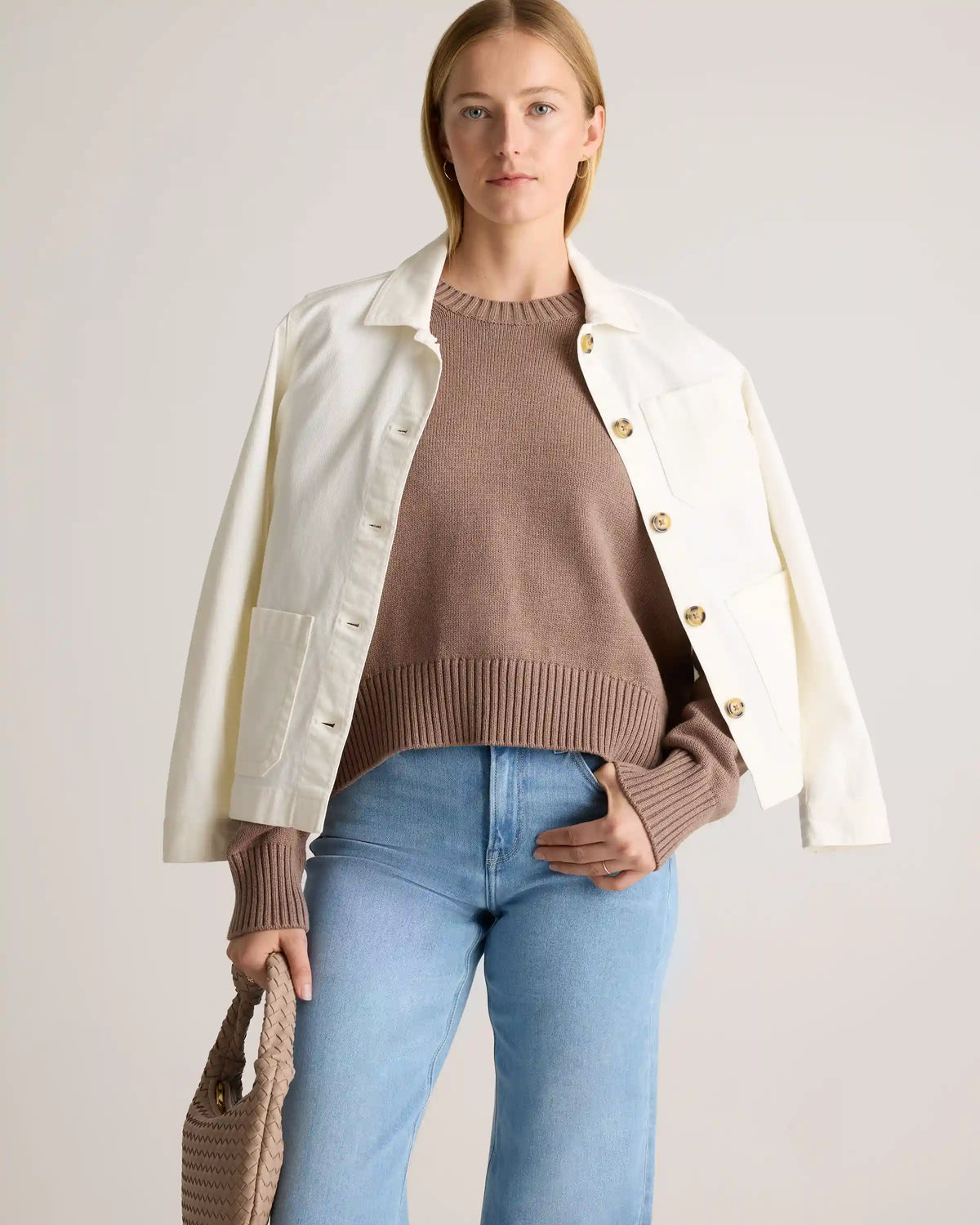 100% Organic Cotton Boyfriend Crew Sweater