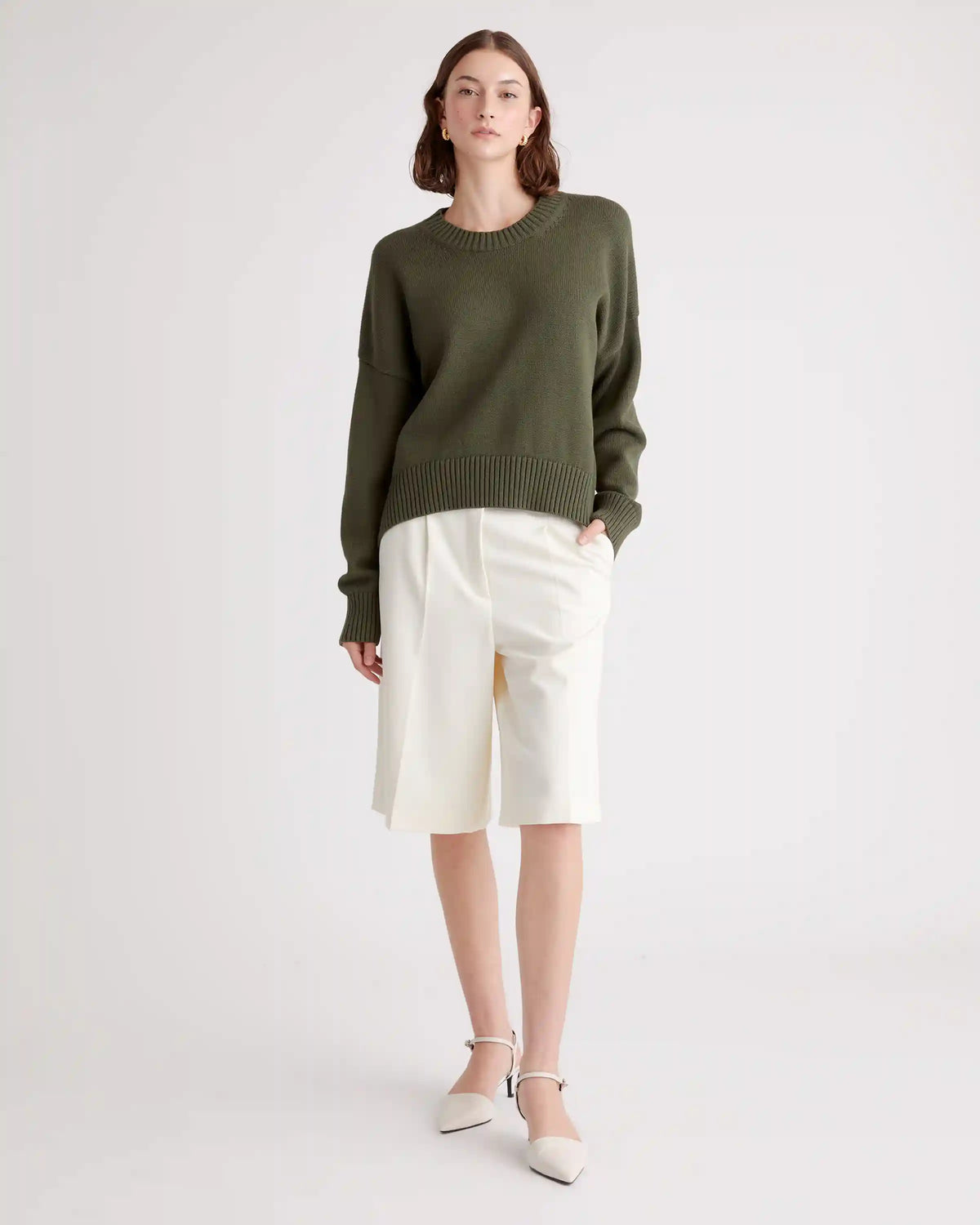 100% Organic Cotton Boyfriend Crew Sweater