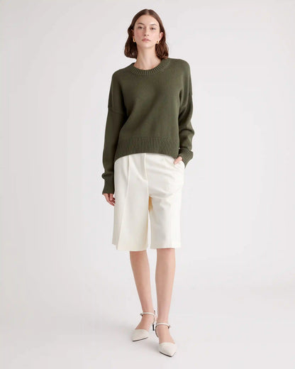 100% Organic Cotton Boyfriend Crew Sweater