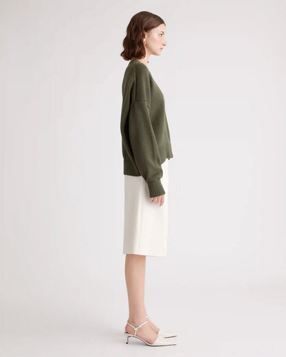 100% Organic Cotton Boyfriend Crew Sweater