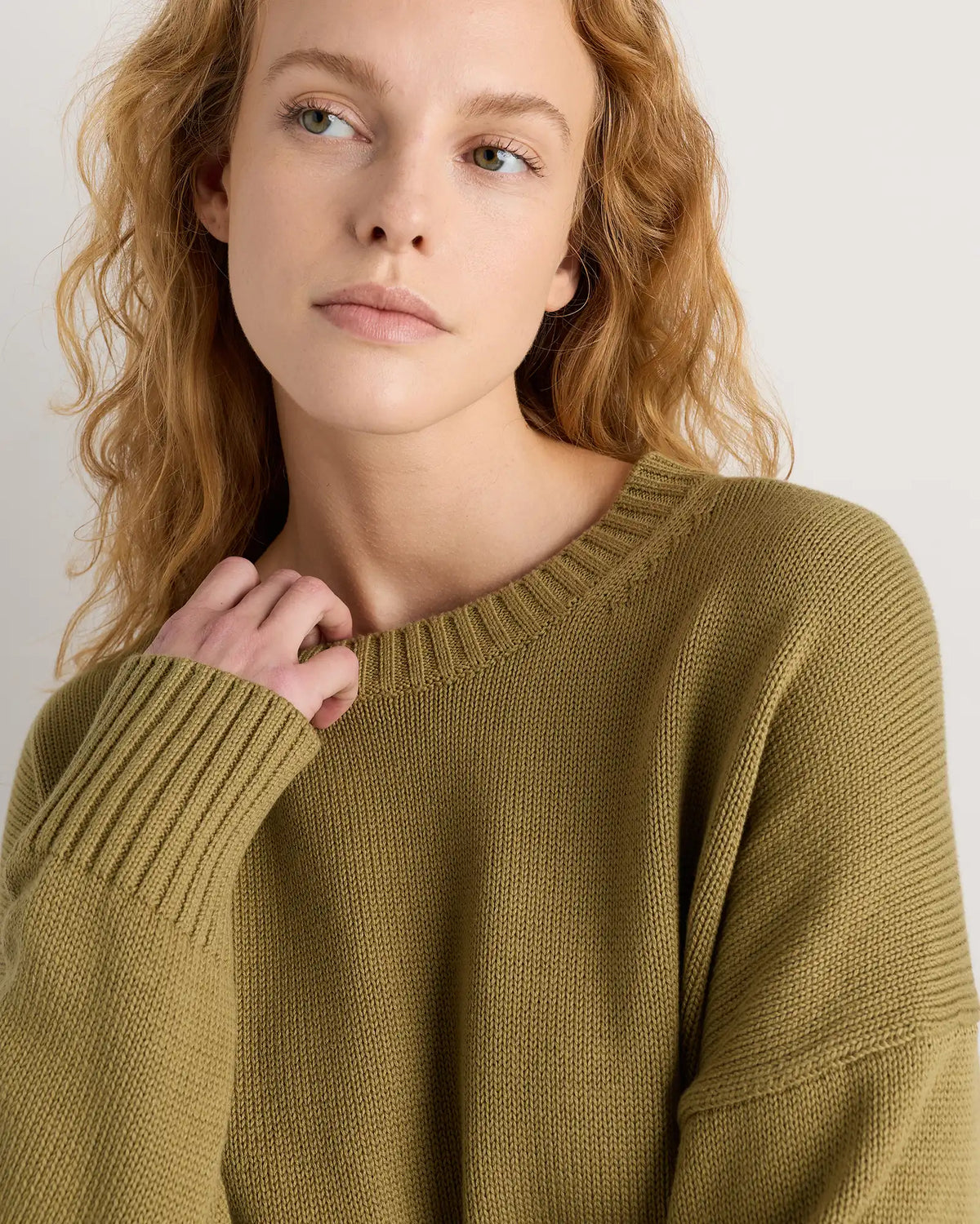 100% Organic Cotton Boyfriend Crew Sweater