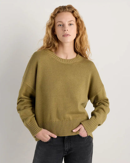 100% Organic Cotton Boyfriend Crew Sweater