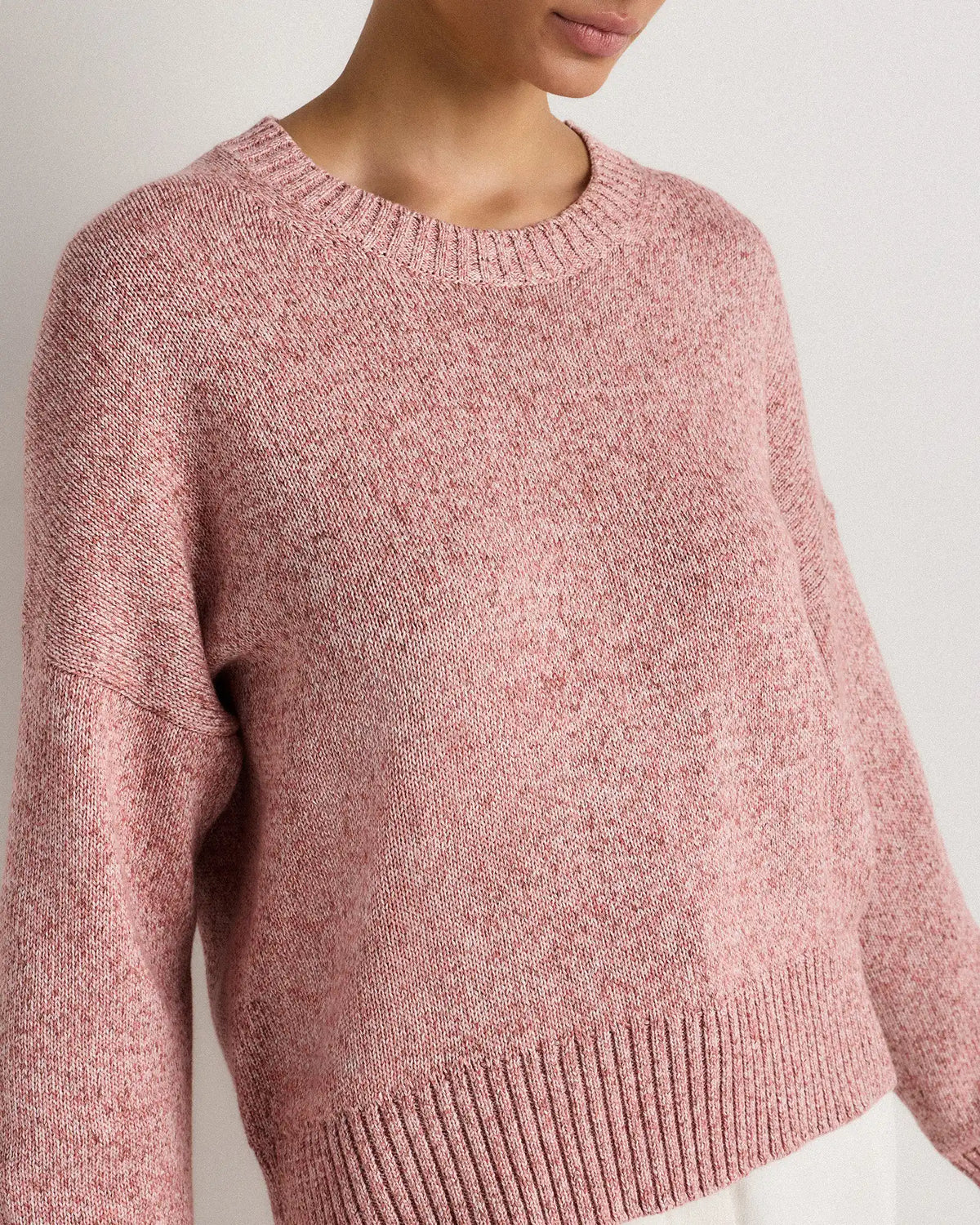 100% Organic Cotton Boyfriend Crew Sweater