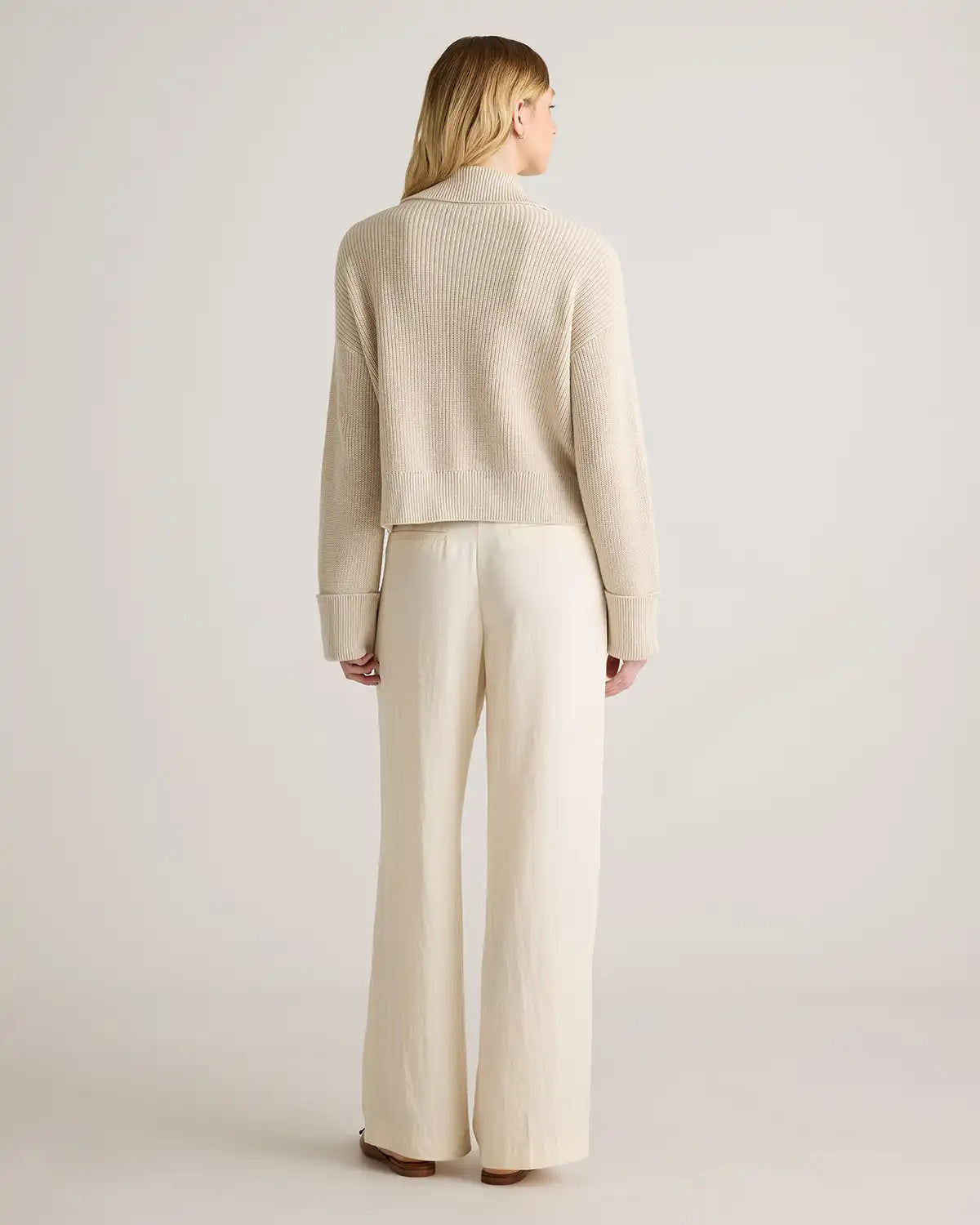 100% Organic Cotton Fisherman Collared Cardigan