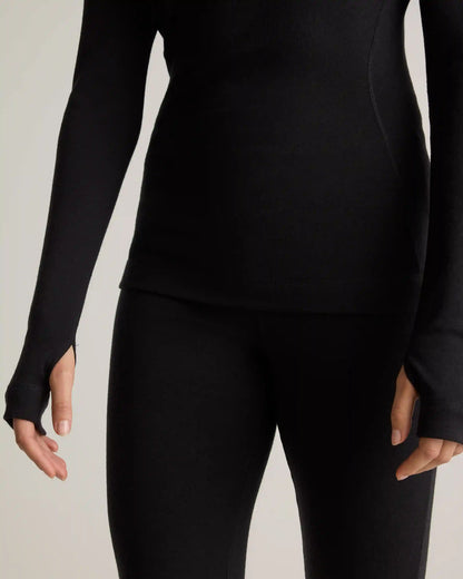 100% Merino Wool Cold Weather Base Layer 1/4 Zip
