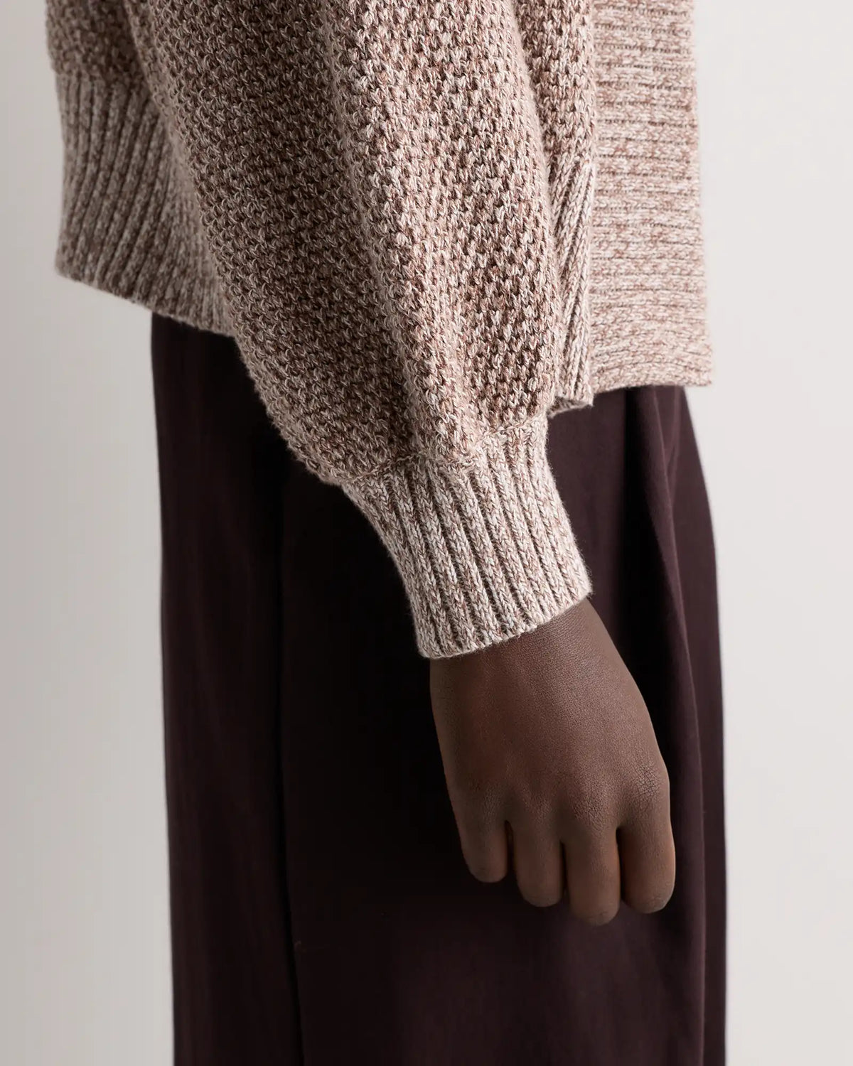100% Organic Cotton Waffle Stitch Open Cardigan