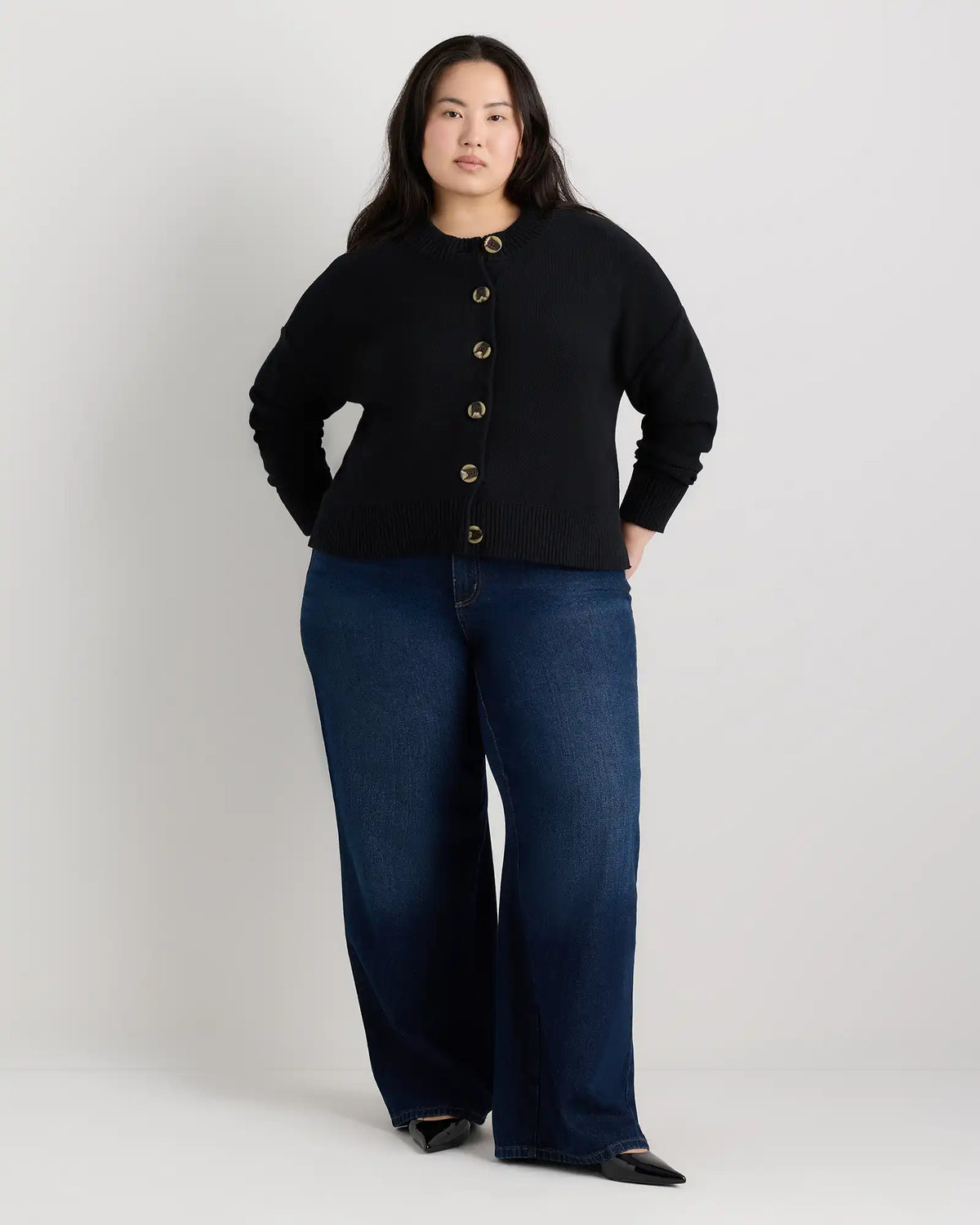 100% Organic Cotton Cropped Cardigan
