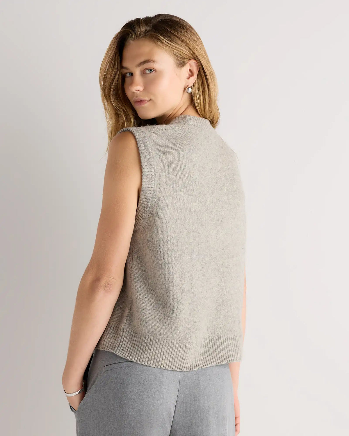 100% Yak Crewneck Sweater Vest