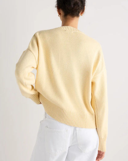 100% Organic Cotton Boyfriend Crew Sweater
