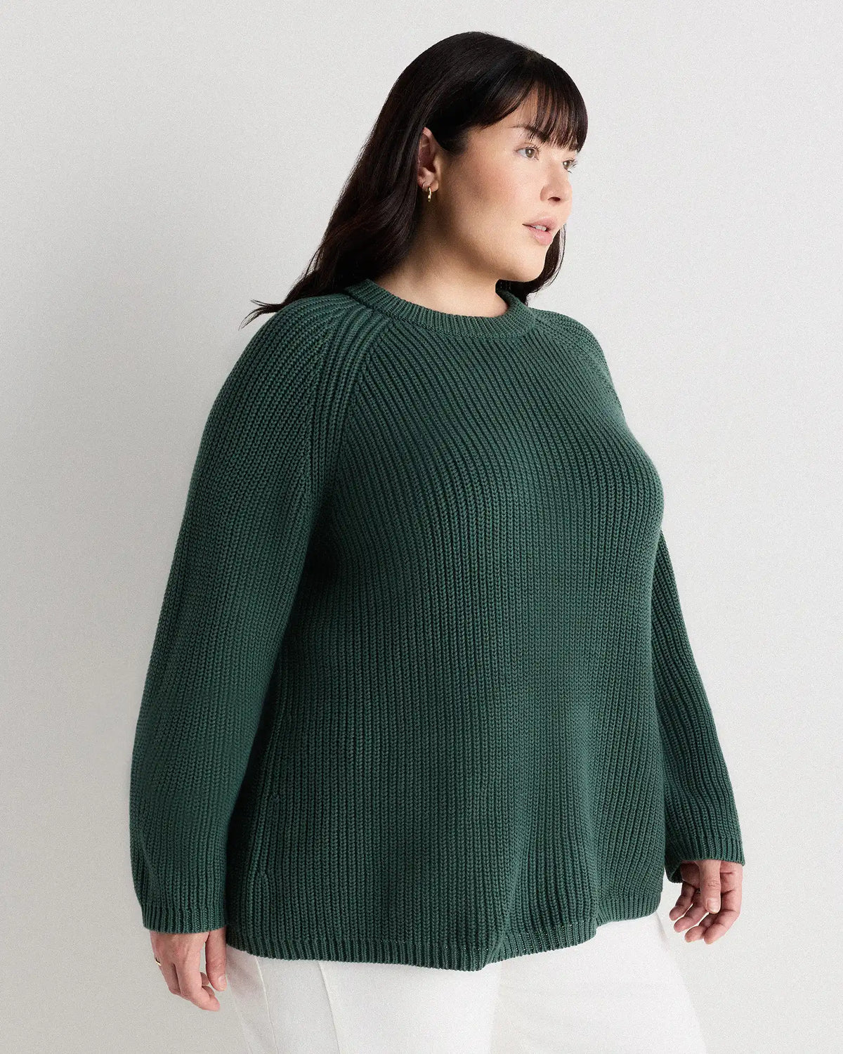 100% Organic Cotton Fisherman Crew Sweater