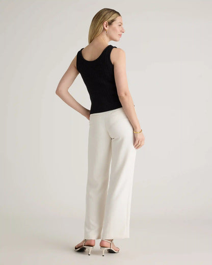 100% Organic Cotton Waffle Cropped Sweater Tank