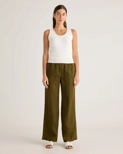 100% Organic Cotton Waffle Cropped Sweater Tank