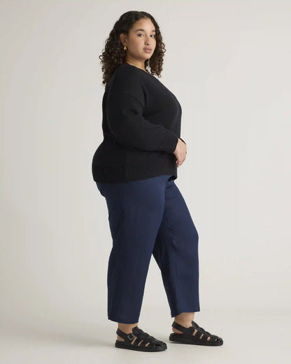 100% Organic Cotton Boyfriend Crew Sweater