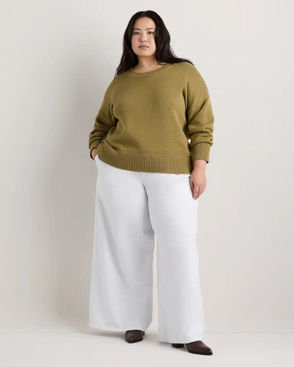 100% Organic Cotton Boyfriend Crew Sweater