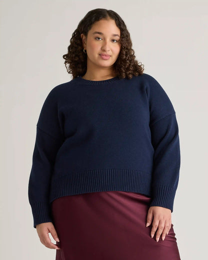 100% Organic Cotton Boyfriend Crew Sweater