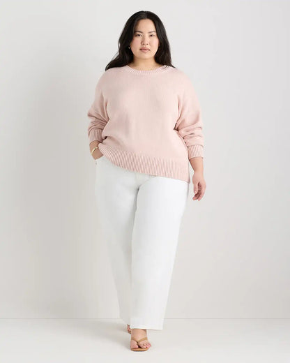 100% Organic Cotton Boyfriend Crew Sweater