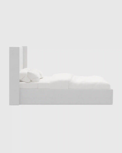 100% Linen Wingback Bed