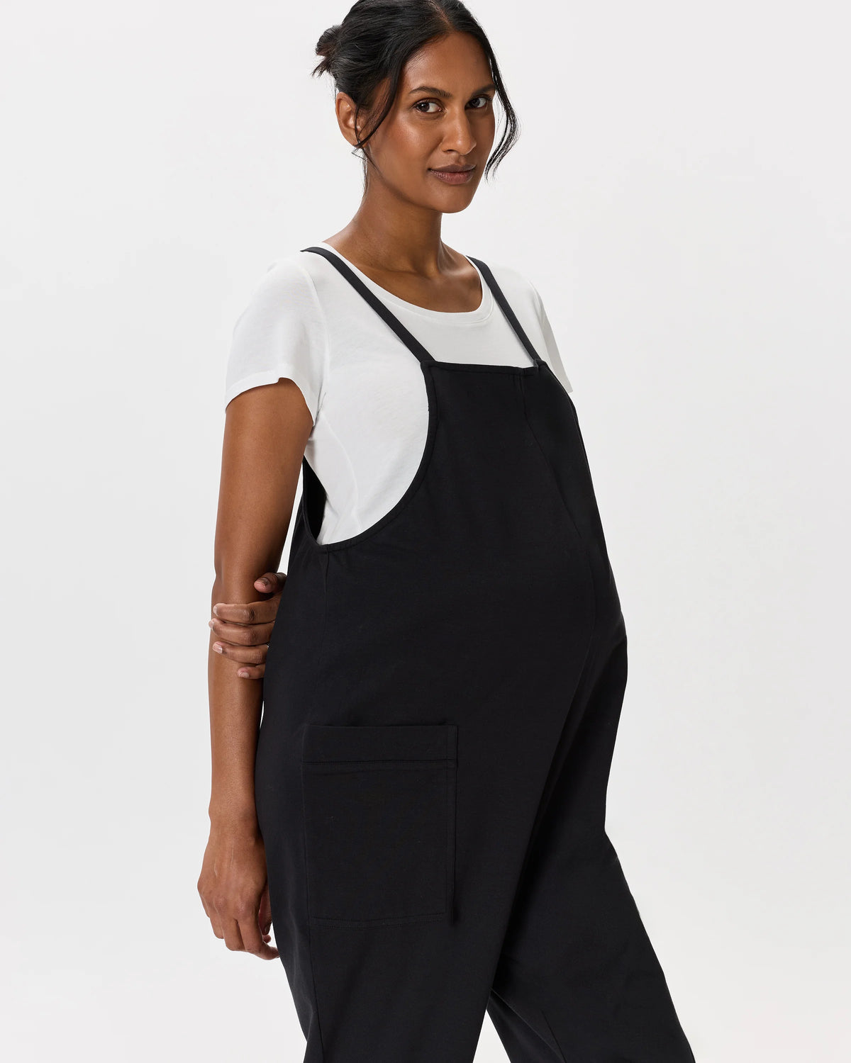 Organic Cotton Maternity Overalls - XS / Deep Navy