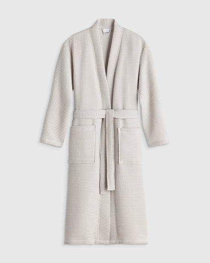 Organic Turkish Waffle Robe - XS / White