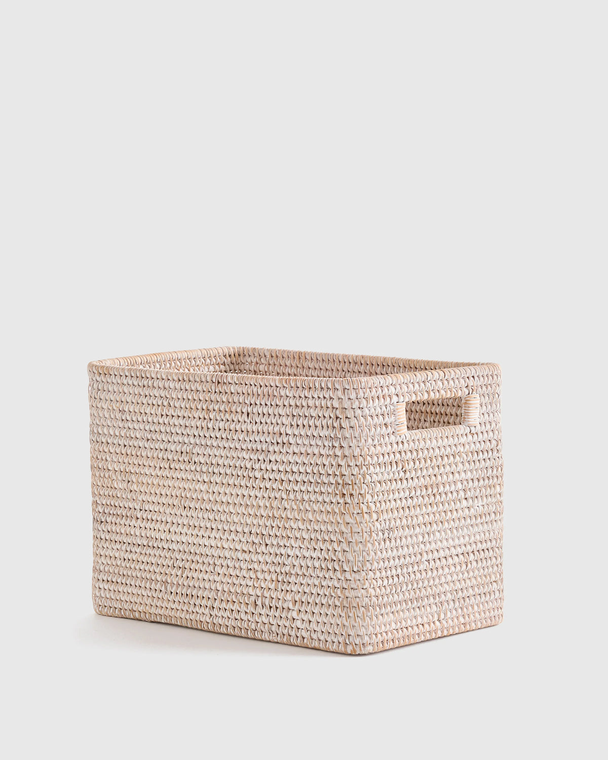 Handwoven Rattan Legal Size Storage Box - One Size / Natural