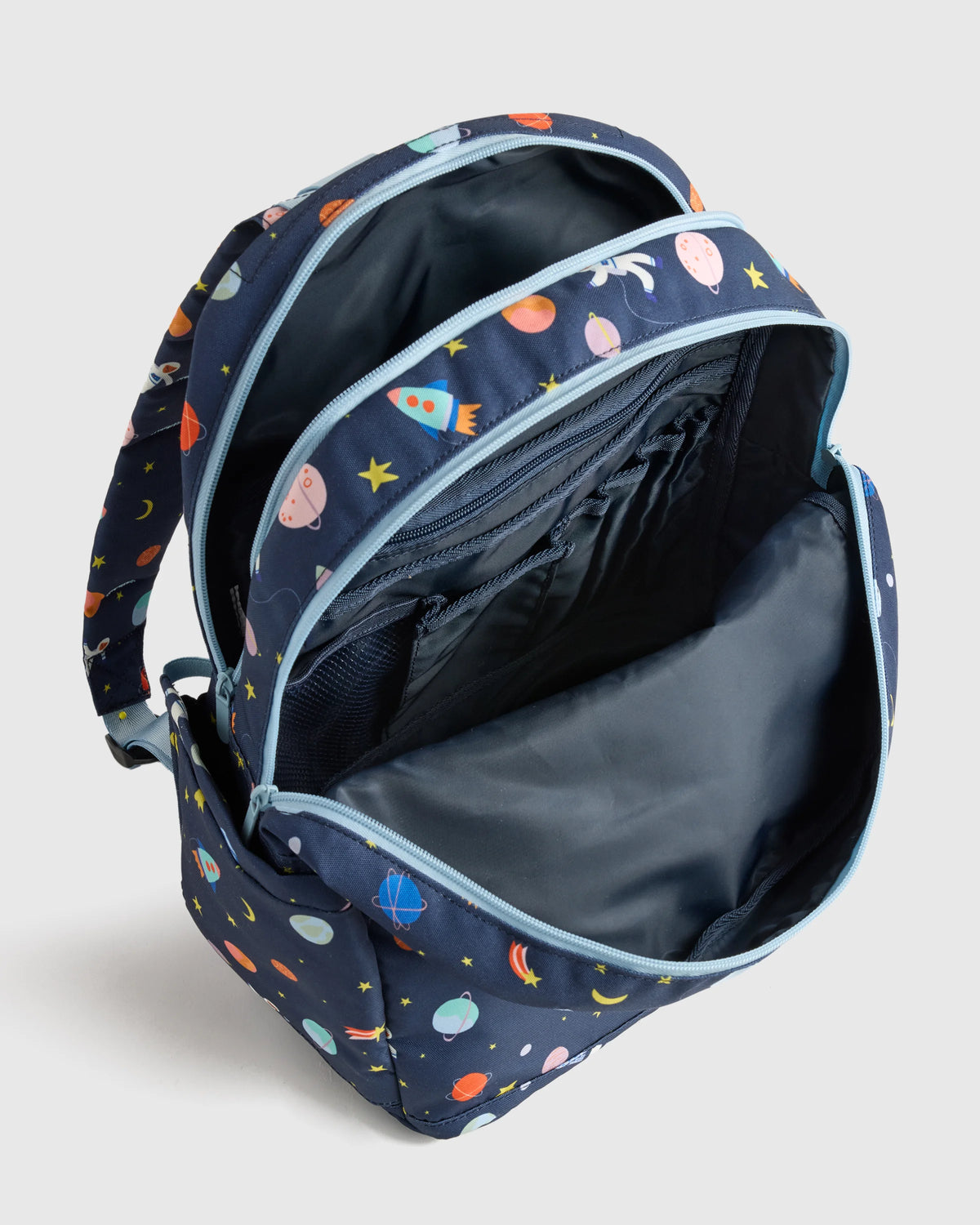 Recycled Double Pocket Backpack - One Size / Rainbow Clouds