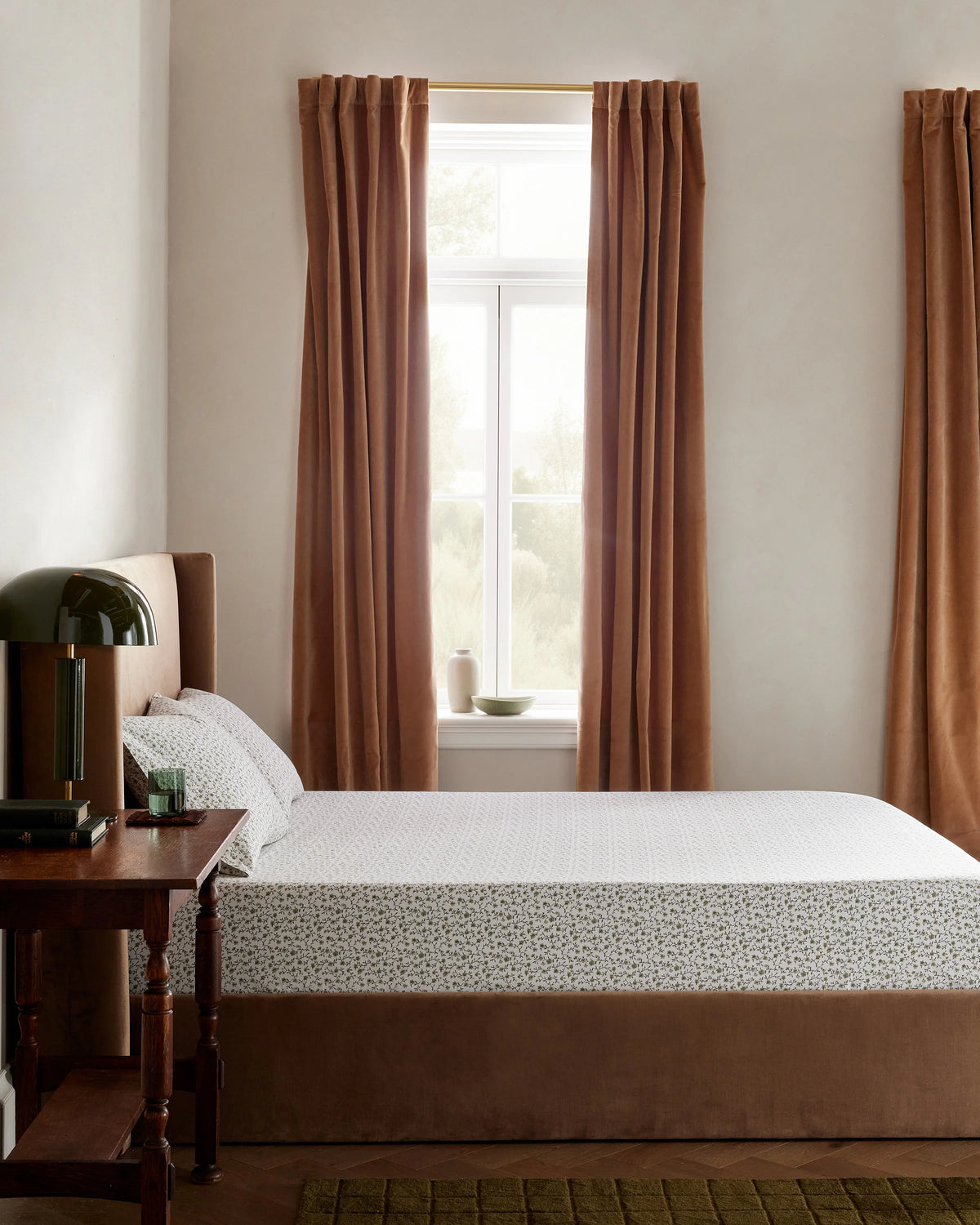 Organic Crisp Percale Fitted Sheet Set - Twin / Espresso