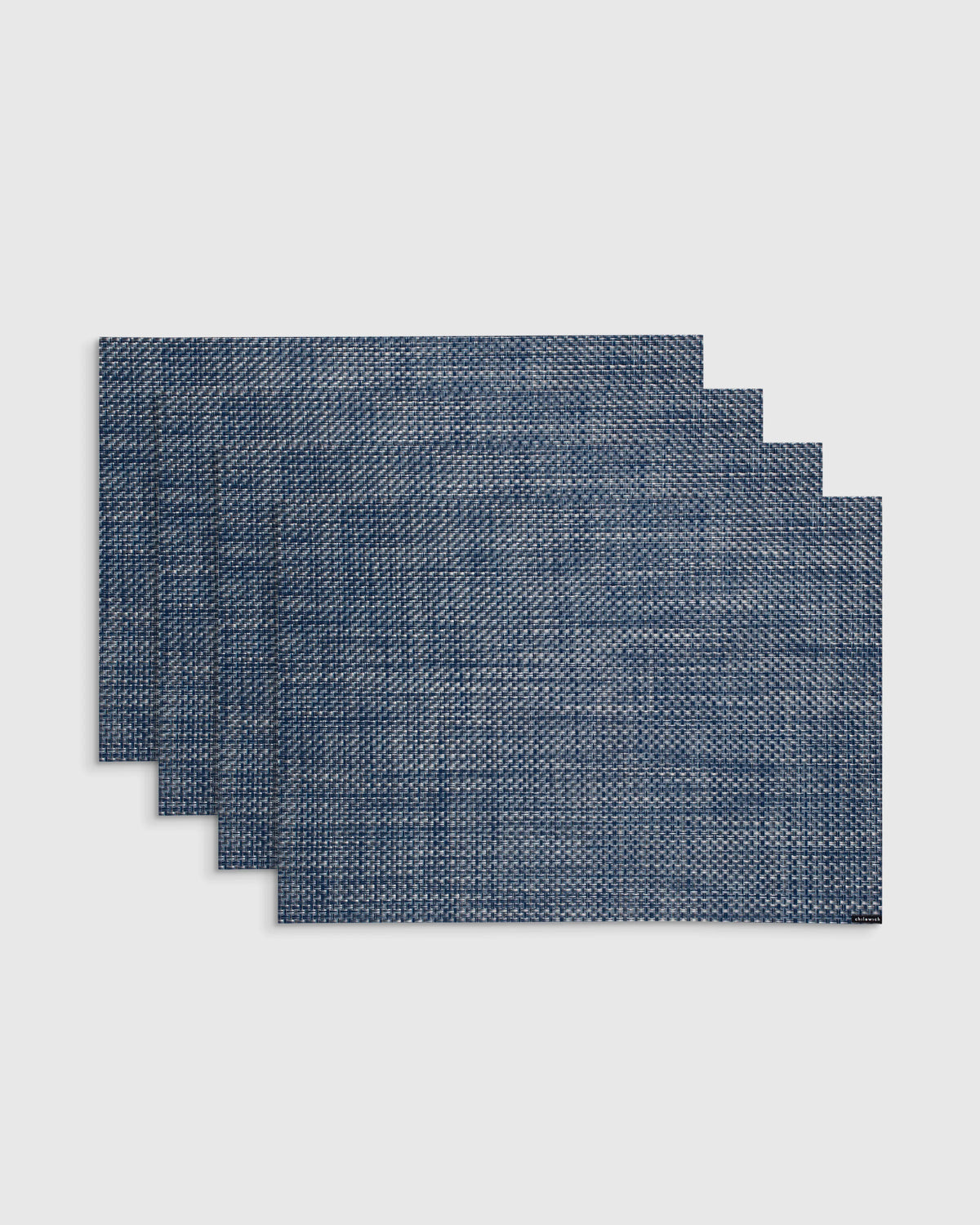 Basketweave Easy-Care Rectangular Placemat, Set of 4 by Chilewich - One Size / Celadon