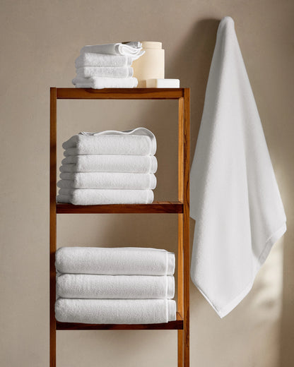 Plush Organic Turkish Cotton Washcloth (Set of 4) - One Size / White