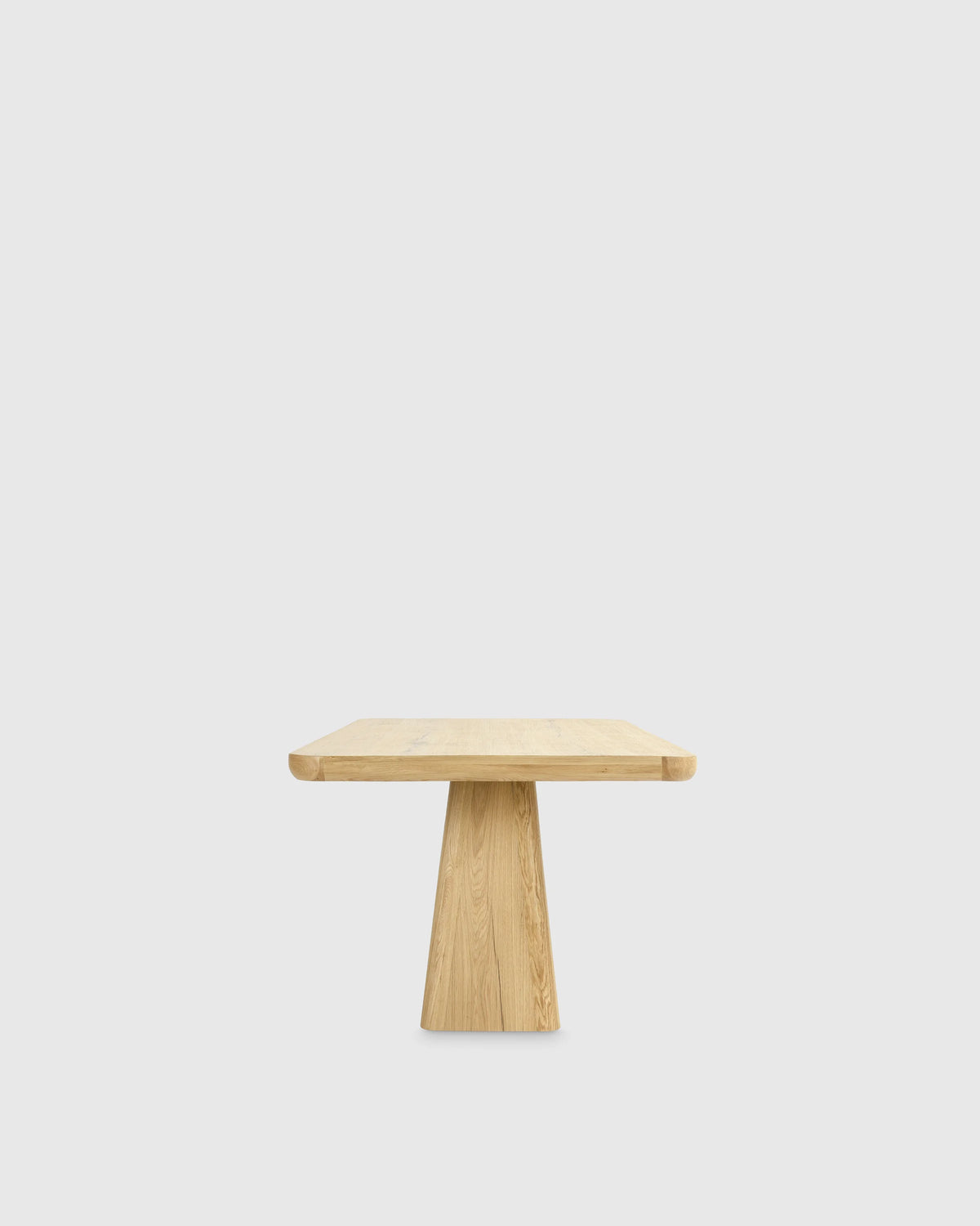 Rustic Oak Plinth Dining Table - 71" / Natural